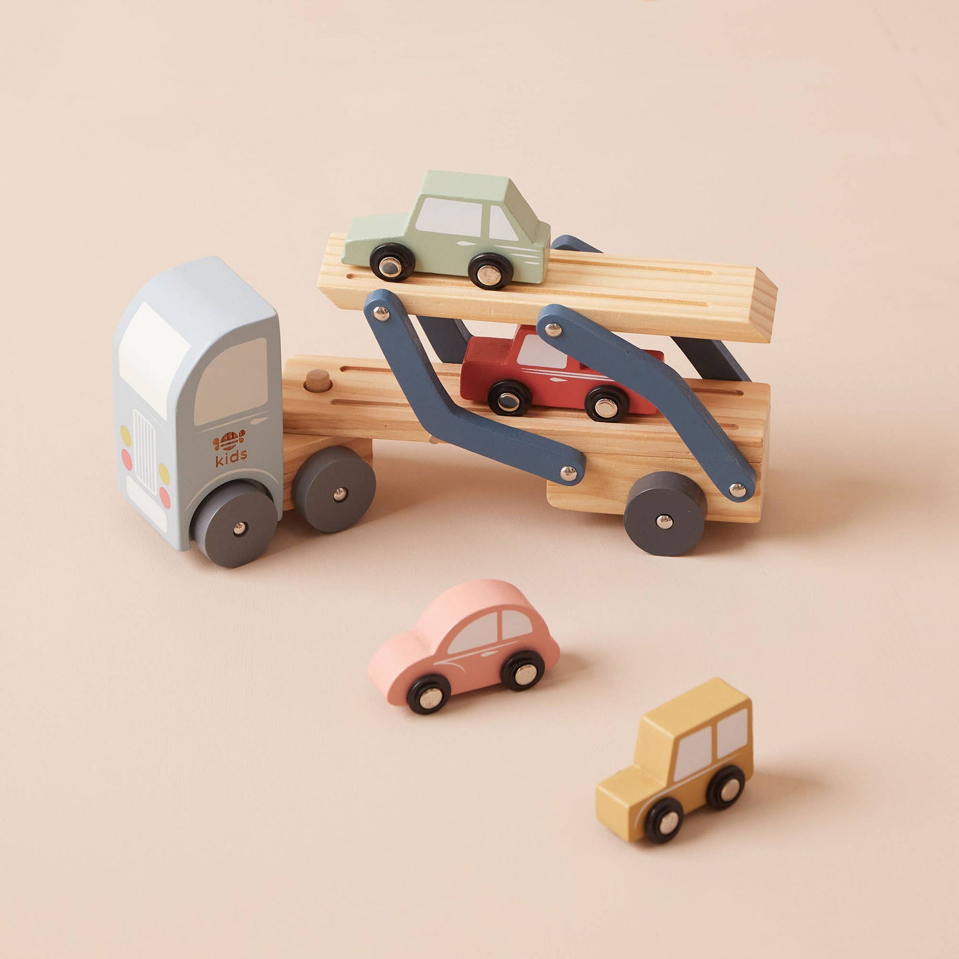 Just Bee Kids Wooden Transporter Lorry - Rose and Friends