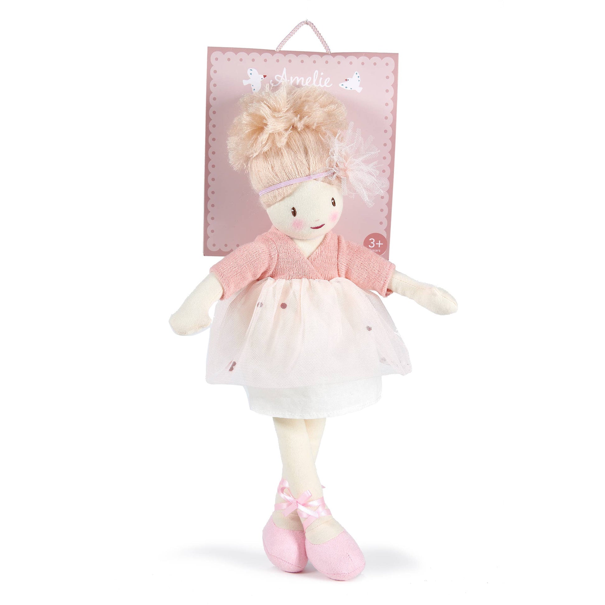 ThreadBear Amelie Rag Doll - dressable rag doll 35cm - Rose and Friends