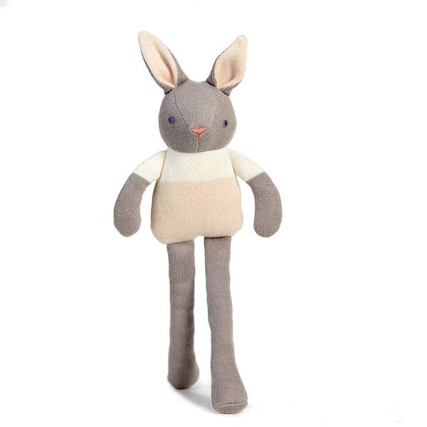 Baby Threads Grey Bunny - Organic Doll 35cm - Rose and Friends