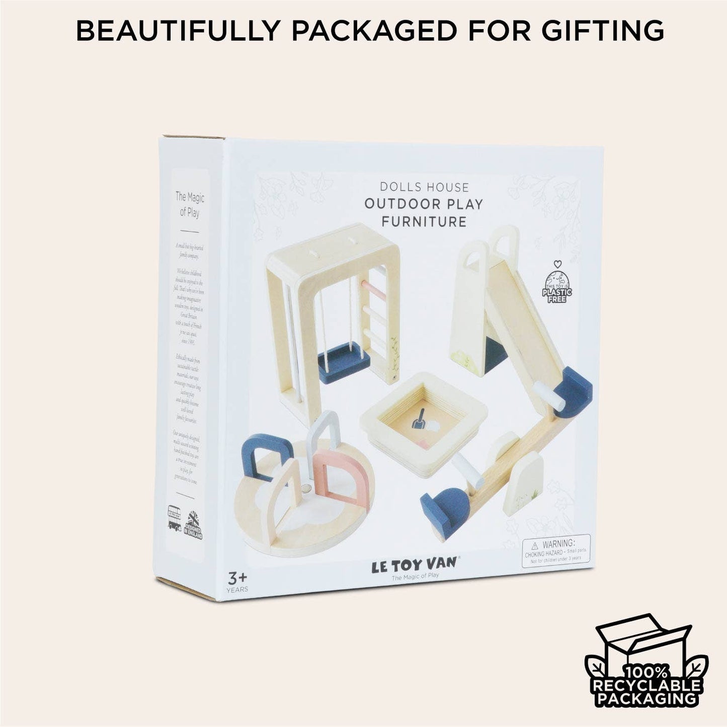 Dolls House Outdoor Play Furniture - Rose and Friends