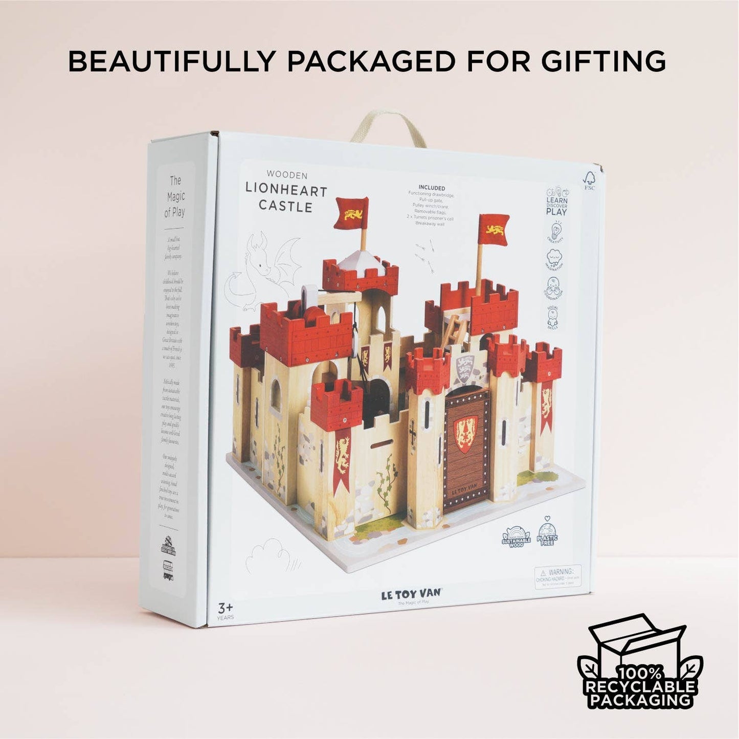 Lionheart Wooden Castle - Rose and Friends