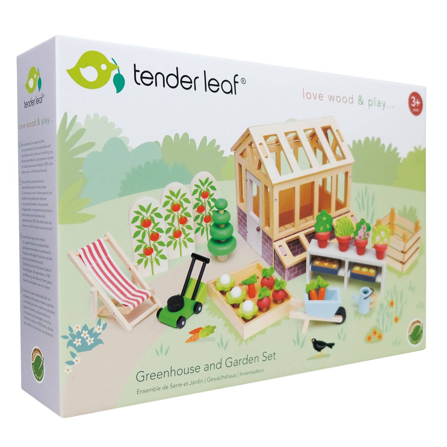 Greenhouse and Garden Set - Rose and Friends