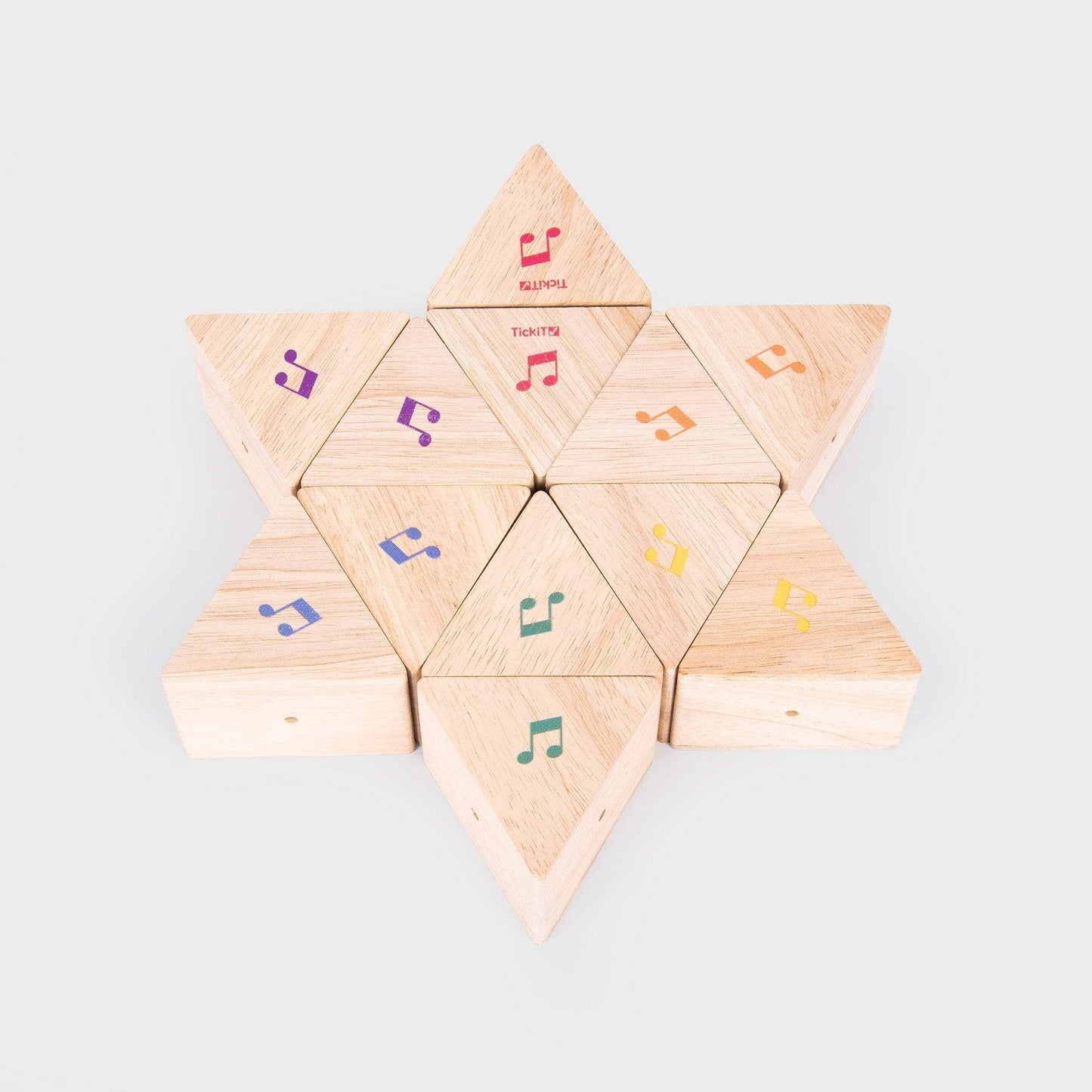 Wooden Sound Prisms - Pk12 - Rose and Friends