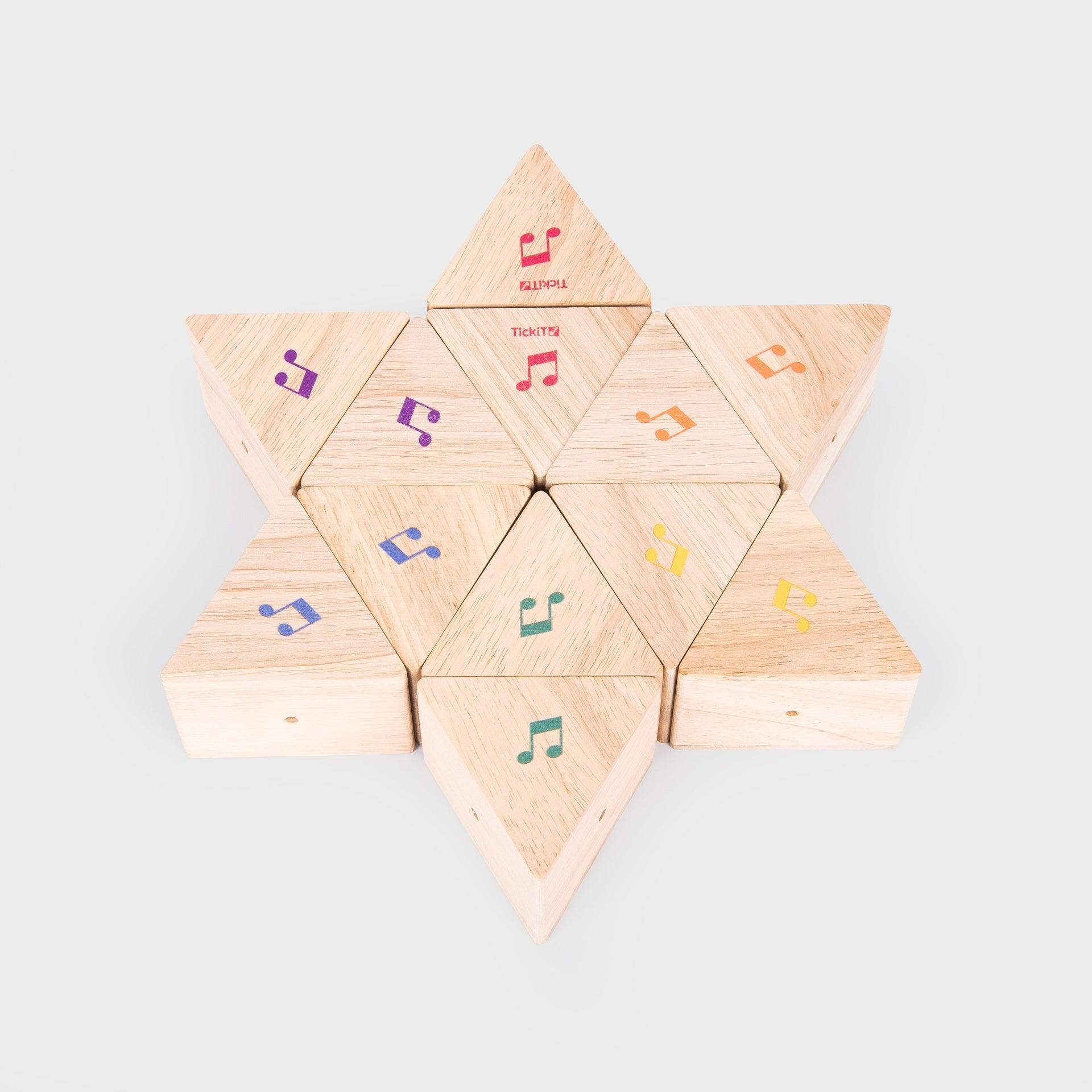 Wooden Sound Prisms - Pk12 - Rose and Friends