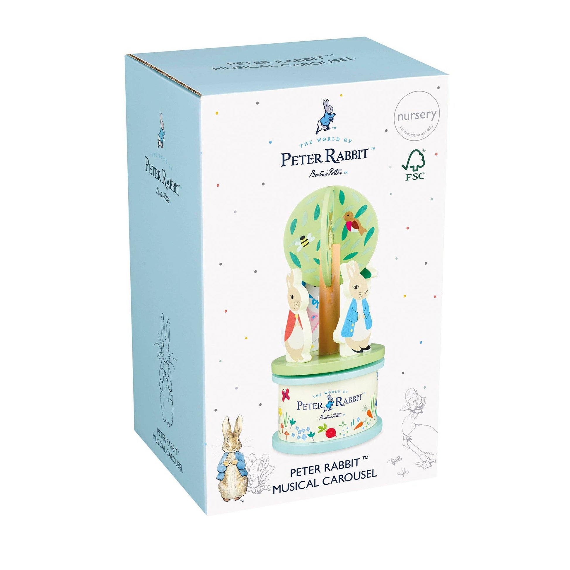 Woodend Peter Rabbit™ Musical Carousel - Rose and Friends