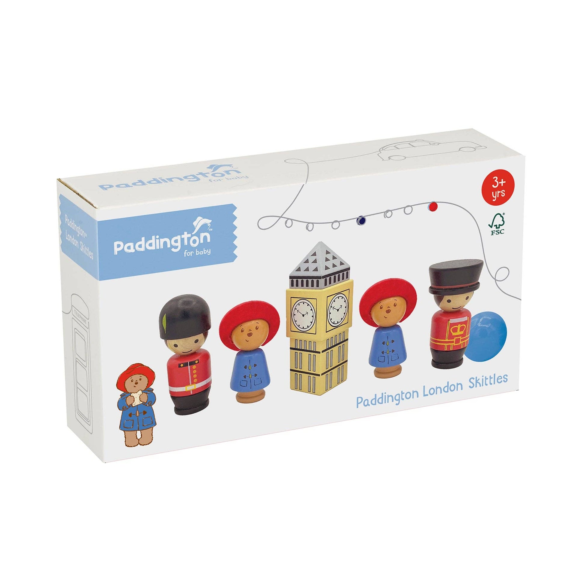 Paddington™ Wooden Skittles - Rose and Friends