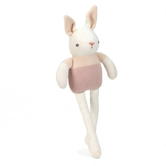 Baby Threads Cream Bunny - Organic Doll 35cm - Rose and Friends