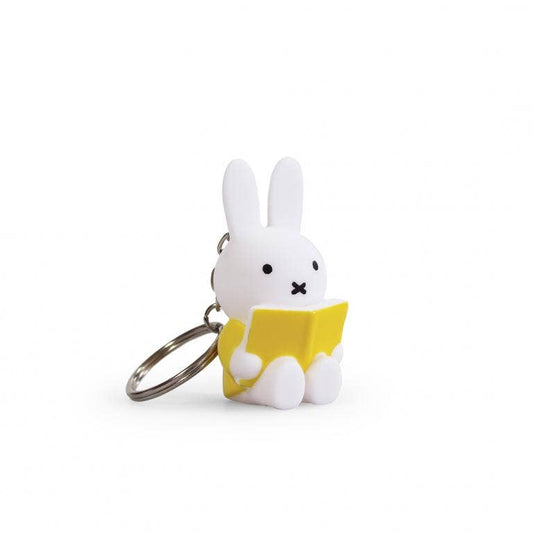 Miffy with Book Keyring - Yellow - 6cm - Rose and Friends