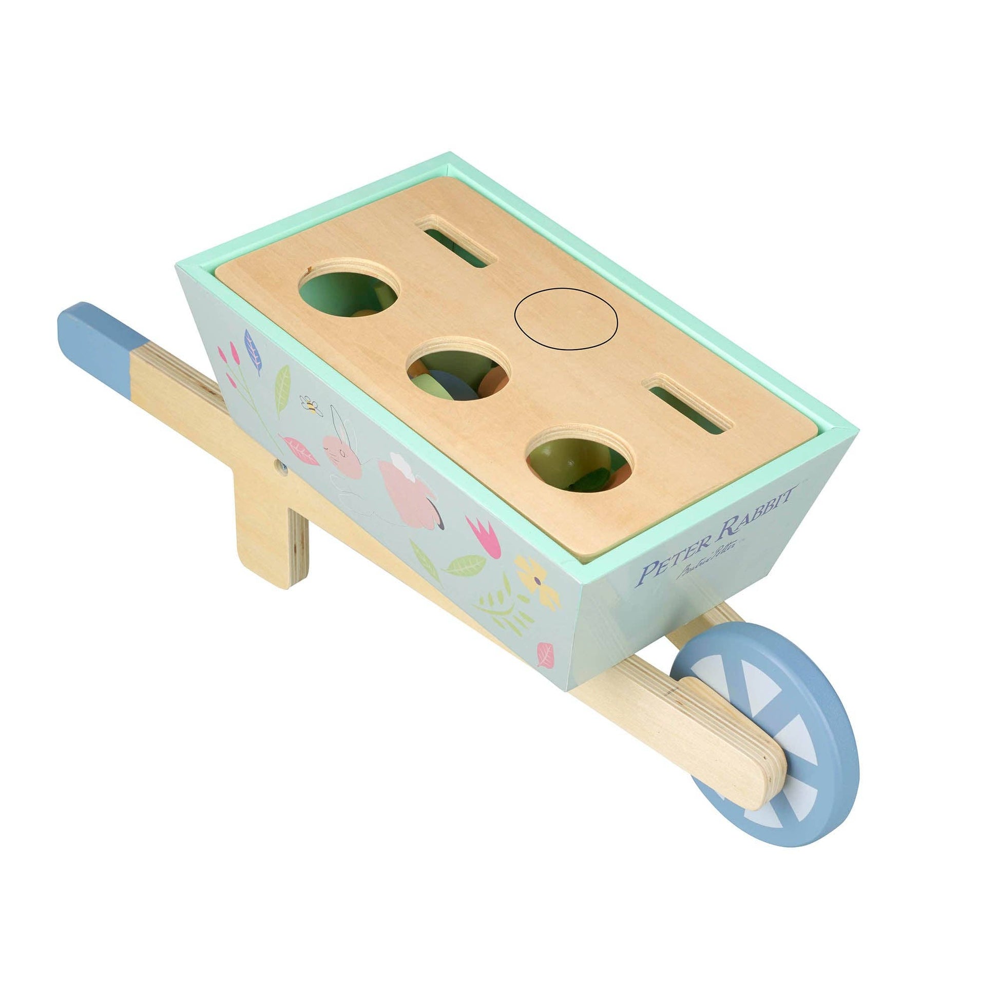 Peter Rabbit™ Wooden Wheelbarrow - Rose and Friends