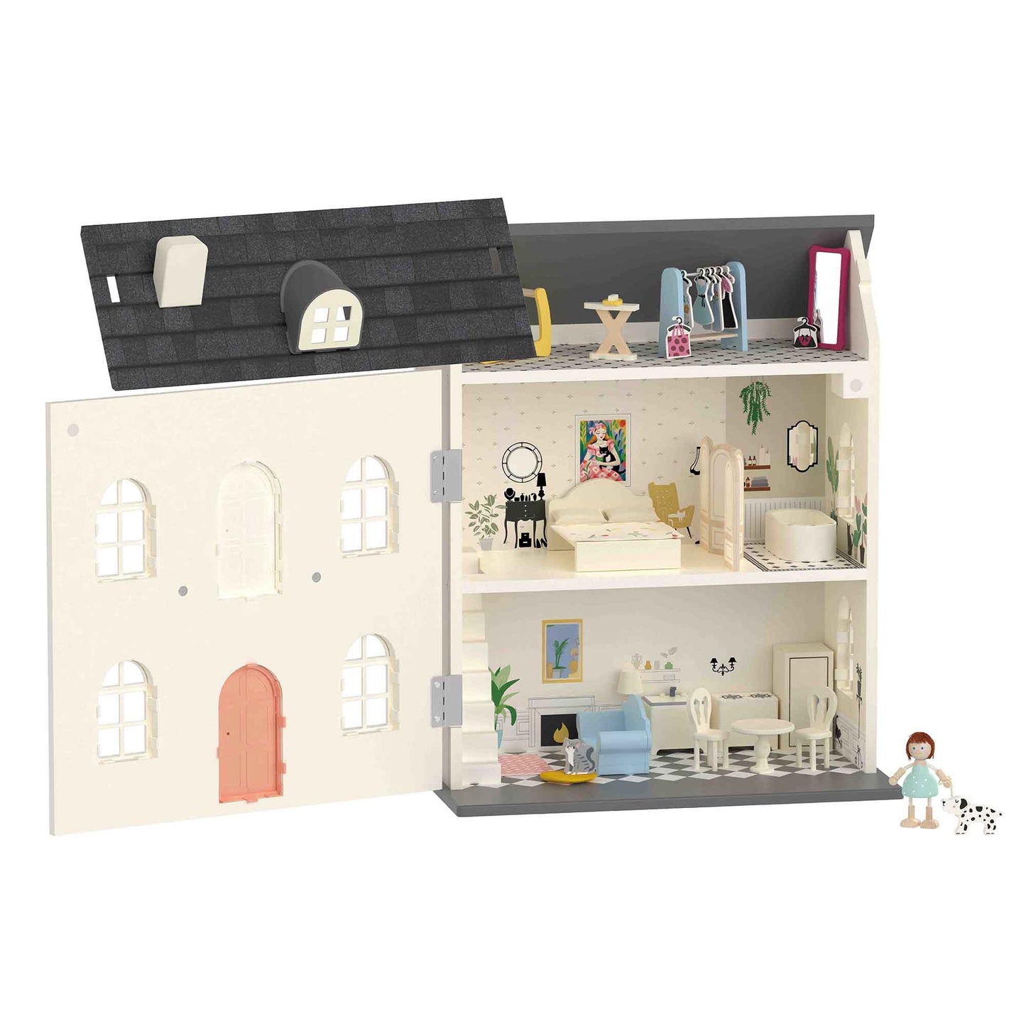 Classic World - Vintage Doll House - Rose and Friends