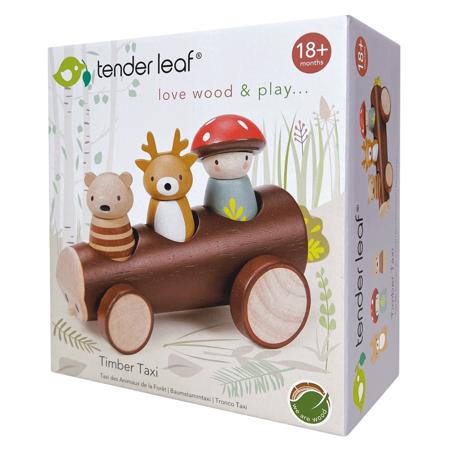 Timber Taxi Wooden Toy for Kids - Rose and Friends