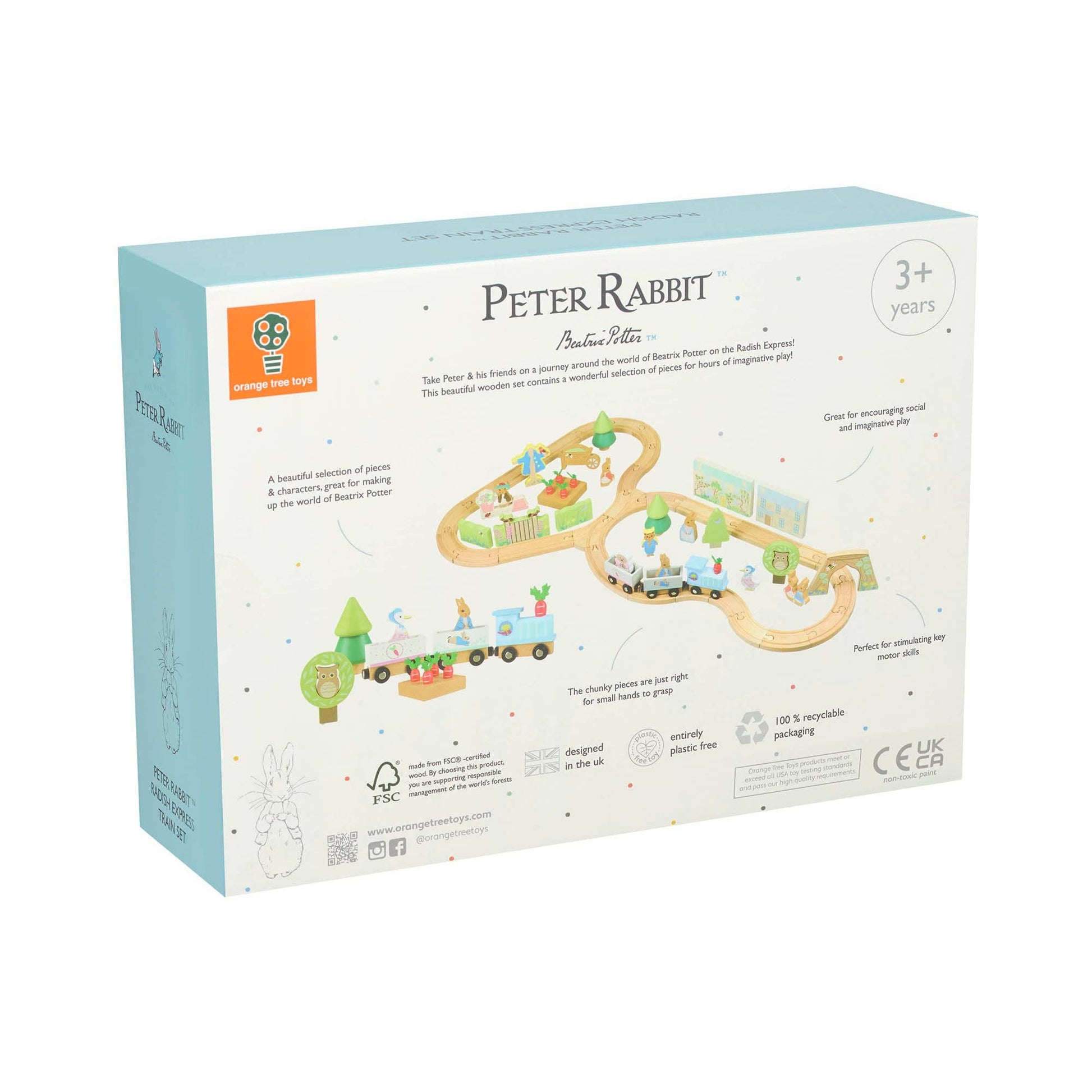 Peter Rabbit™ Wooden Train Track - Rose and Friends