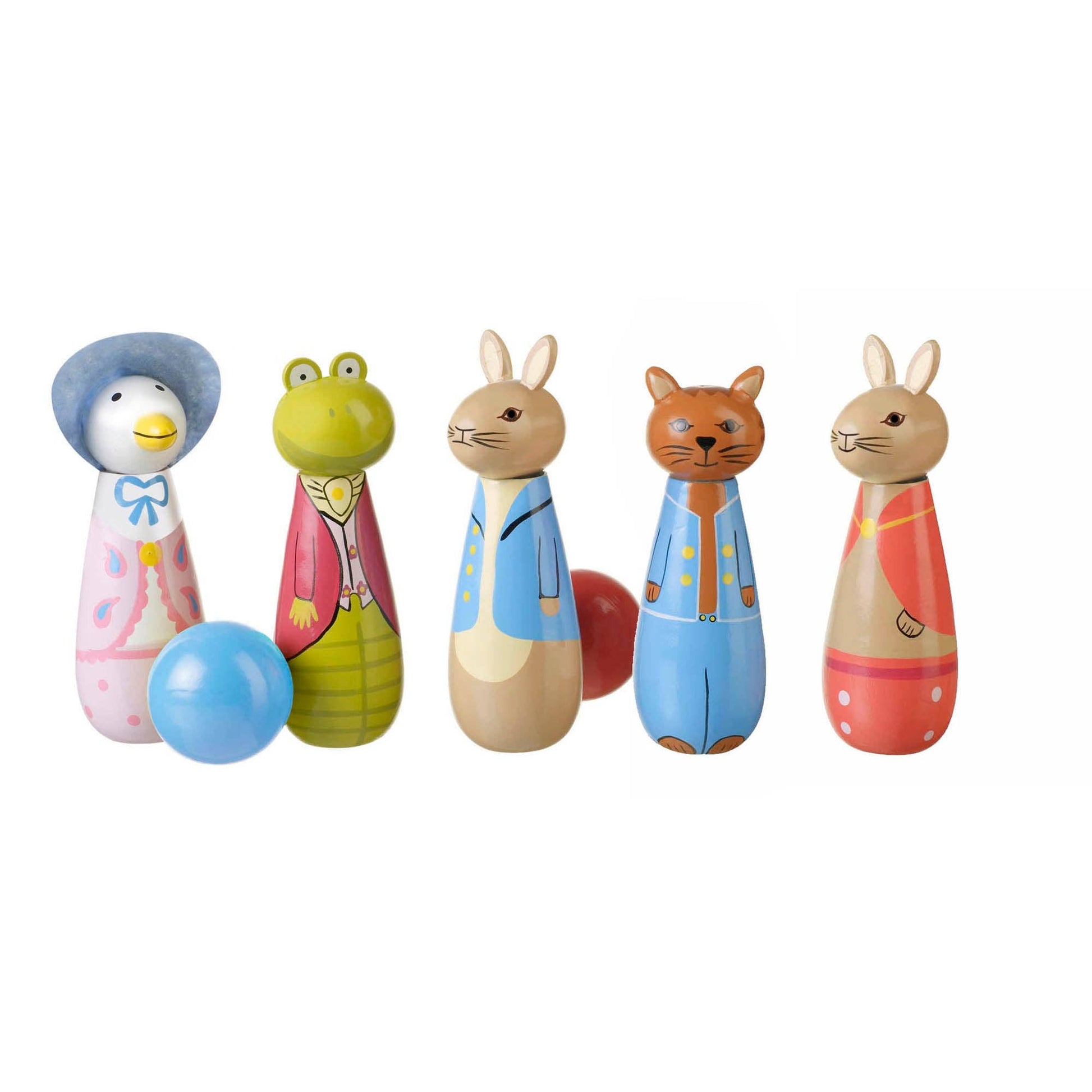Peter Rabbit™ Wooden Skittles - Rose and Friends