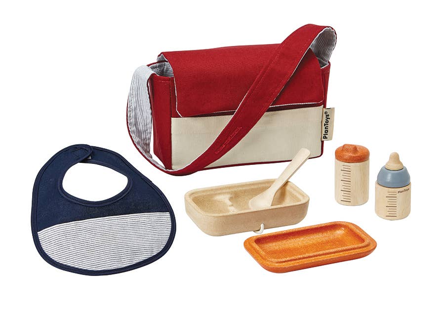 Baby Feeding Wooden PlaySet PlanToys - Rose and Friends