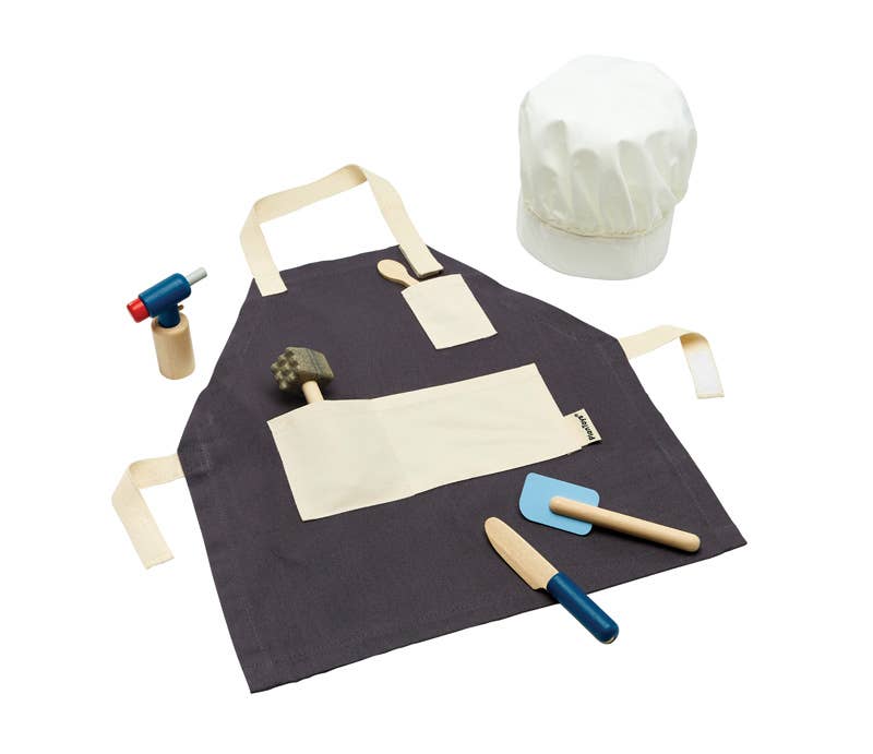 Chef Set Wooden Playset PlanToys - Rose and Friends