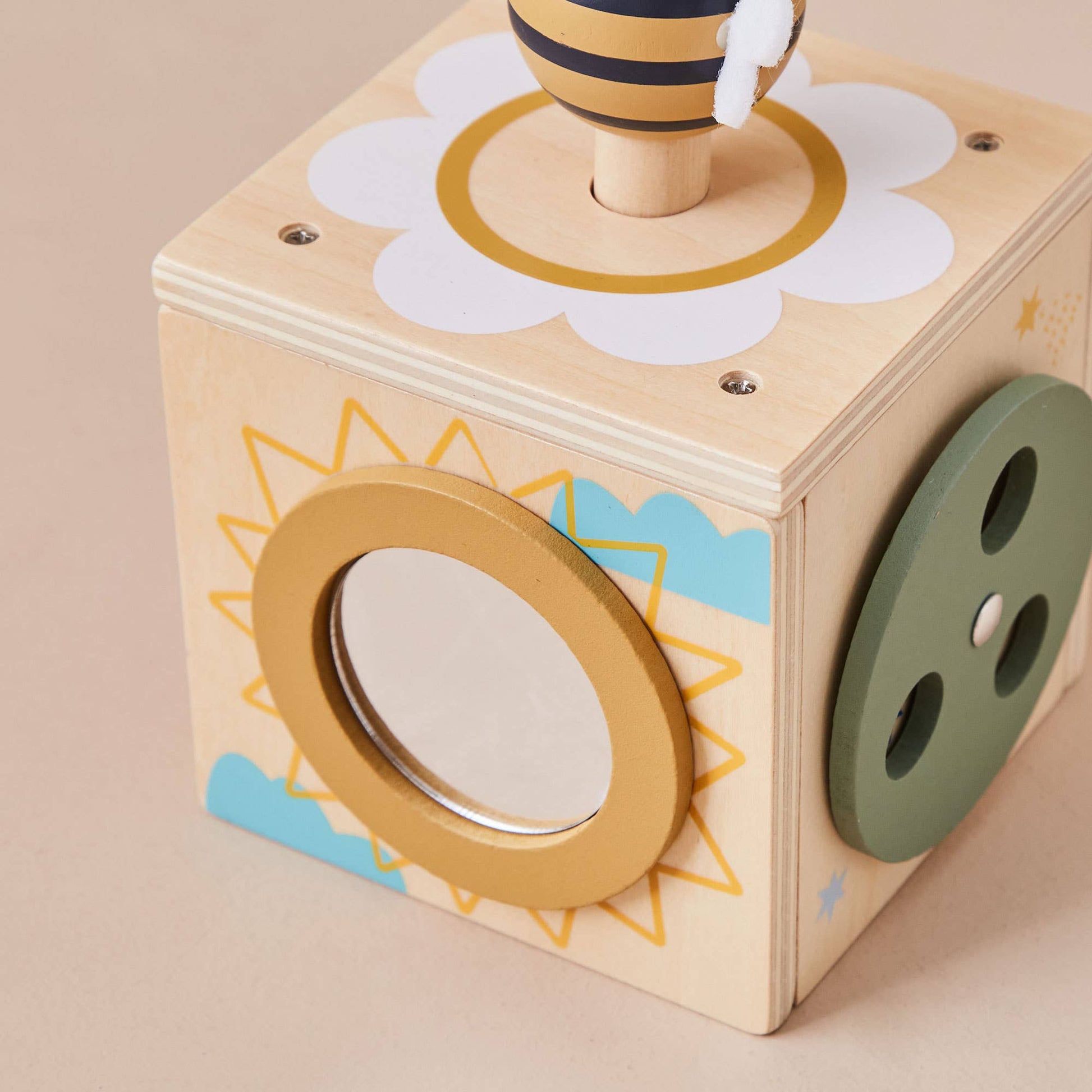 Just Bee Kids Wooden Mini Activity Cube - Rose and Friends