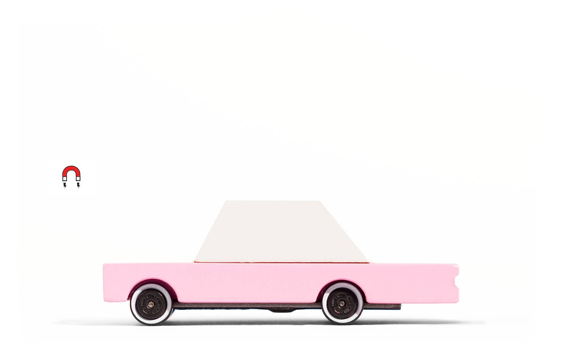 Candycar - Pink - Wooden Diecast Toy Car Candylab - Rose and Friends