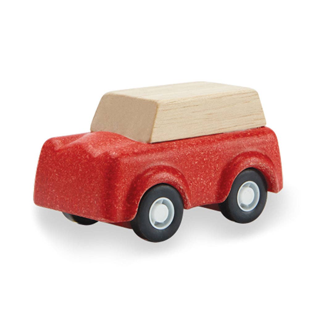 Red Suv Wooden Vehicle PlanToys - Rose and Friends