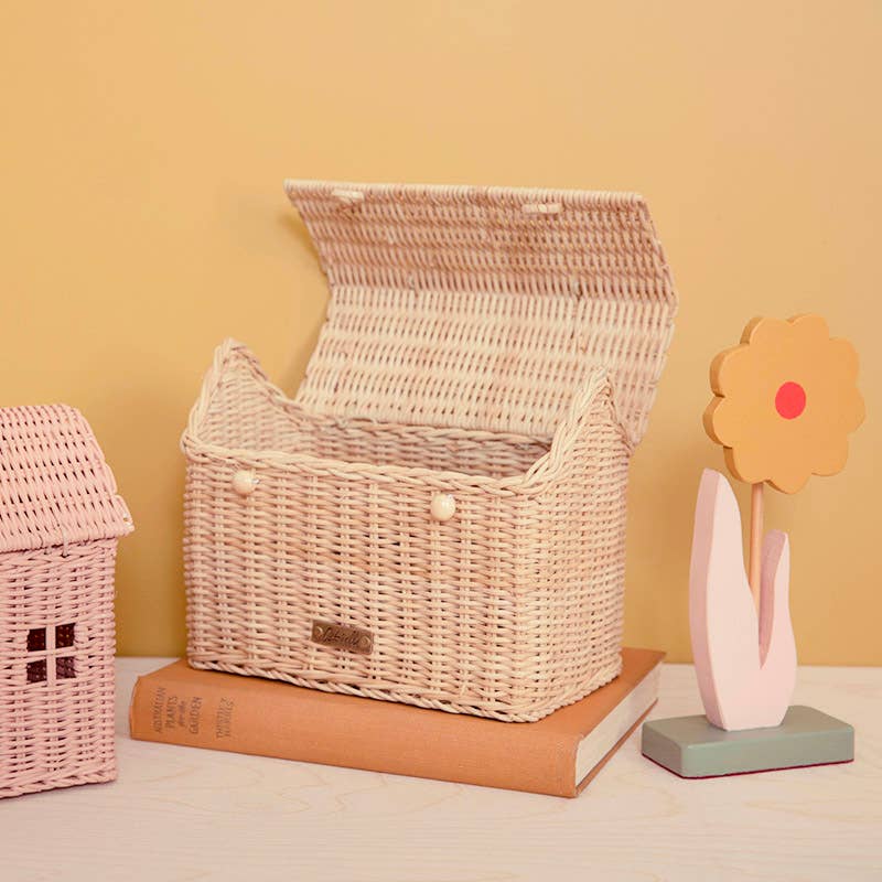 RATTAN CASA CLUTCH - STRAW - KIDS - Rose and Friends