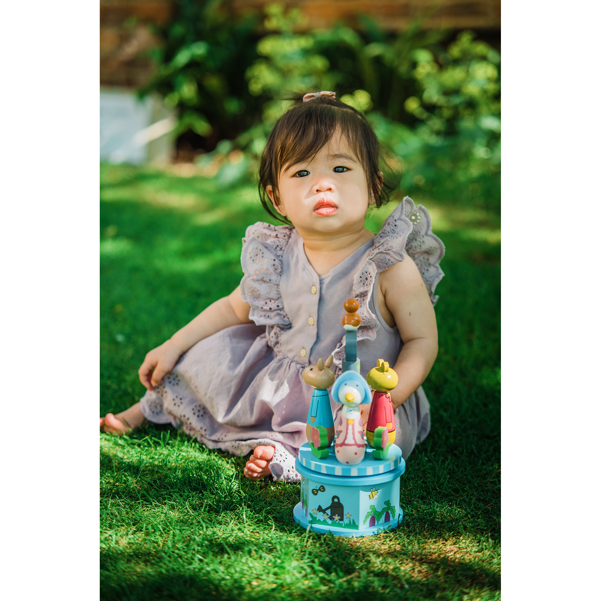 Peter Rabbit™ Wooden Musical Carousel - Rose and Friends