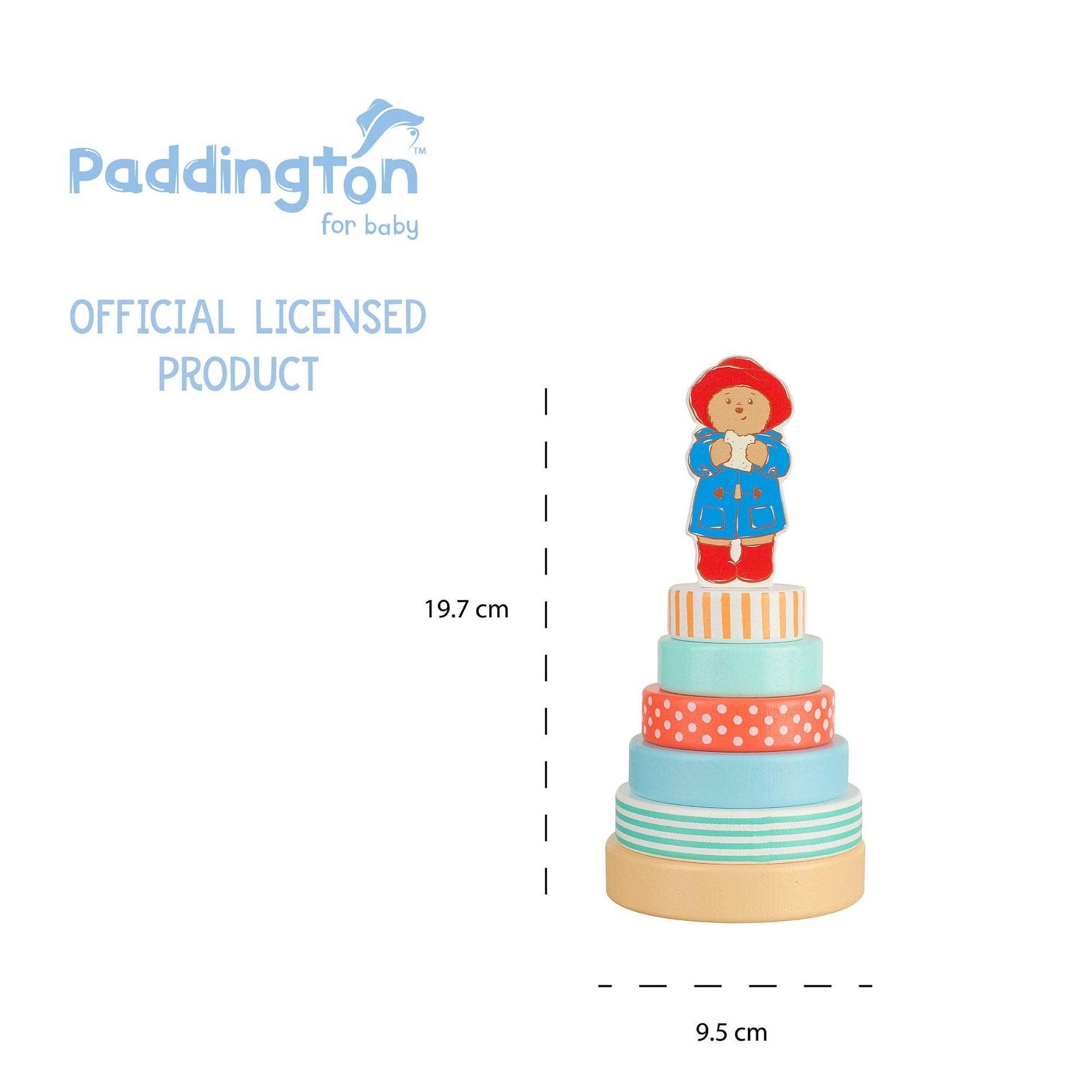 Paddington™ Wooden Stacking Ring - Rose and Friends