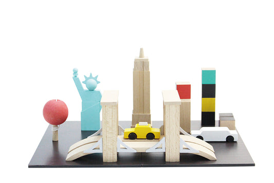 Kiko & gg Wooden Toy Set - Machi NY - Rose and Friends