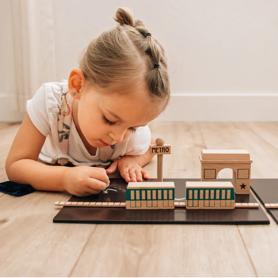 Kiko & gg Wooden Toy Set - Machi Paris - Rose and Friends