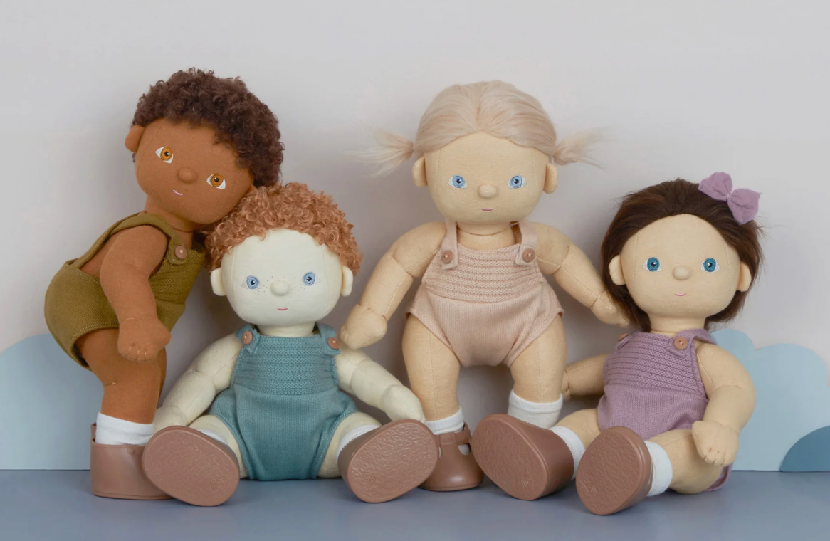 OLLI ELLA DINKUM DOLL - BUTTON - Rose and Friends