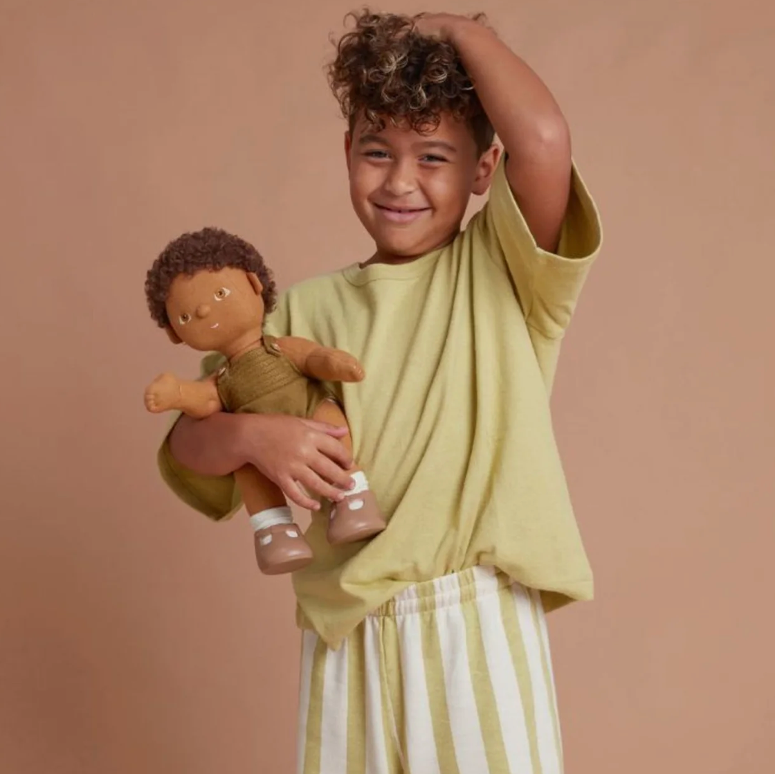 OLLI ELLA DINKUM DOLL - BUTTON - Rose and Friends