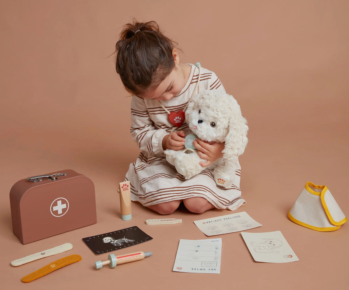 OLLI ELLA DINKUM DOGS - VET SET - CLAY - Rose and Friends