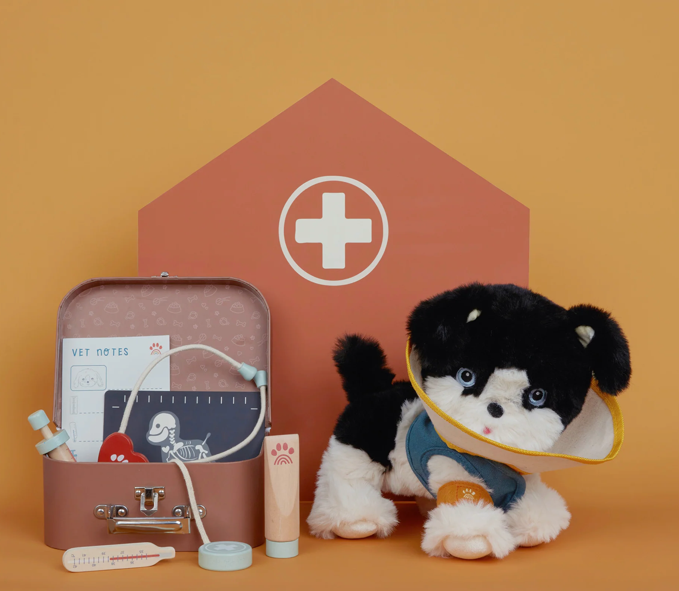 OLLI ELLA DINKUM DOGS - VET SET - CLAY - Rose and Friends