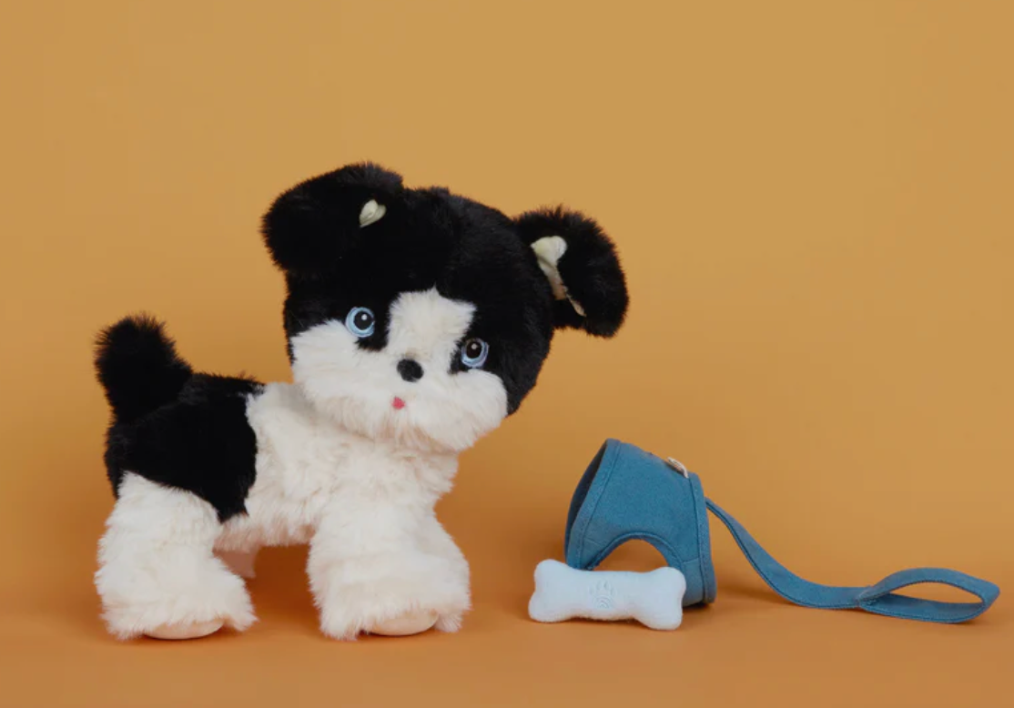 OLLI ELLA DINKUM DOGS - LUCKY - BLK/WHITE - TOY - Rose and Friends