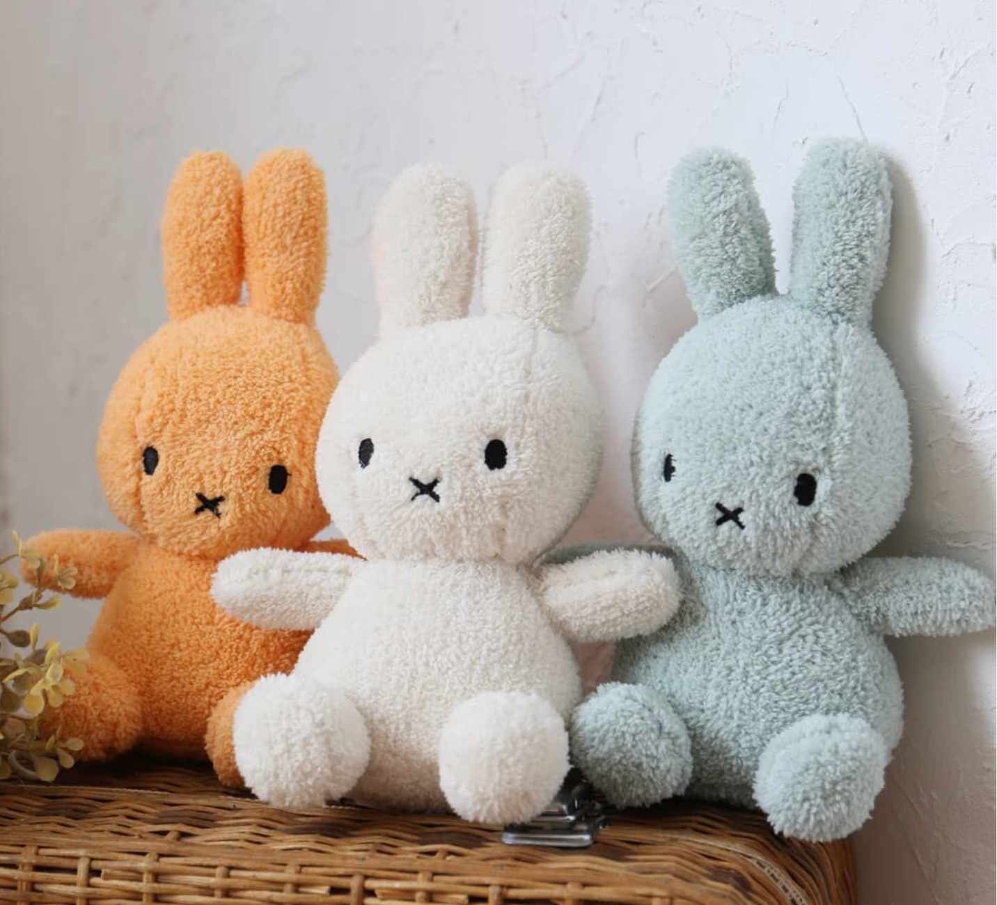 Miffy Terry Soft Green 23cm - Rose and Friends