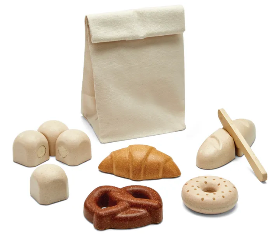 Bread Set Wooden Playset PlanToys - Rose and Friends