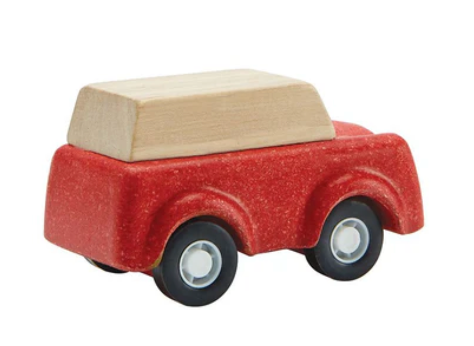 Red Suv Wooden Vehicle PlanToys - Rose and Friends