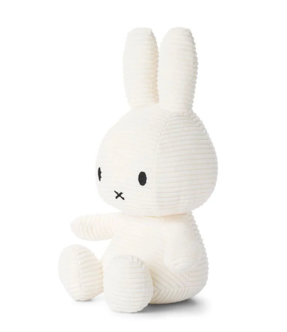 Miffy Corduroy ECO White 23cm - Rose and Friends