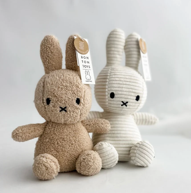 Miffy Corduroy ECO White 23cm - Rose and Friends