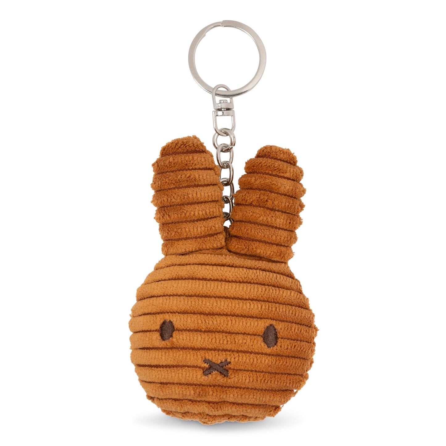 Miffy Flat Keyring Corduroy ECO Cinnamon 10cm - Rose and Friends