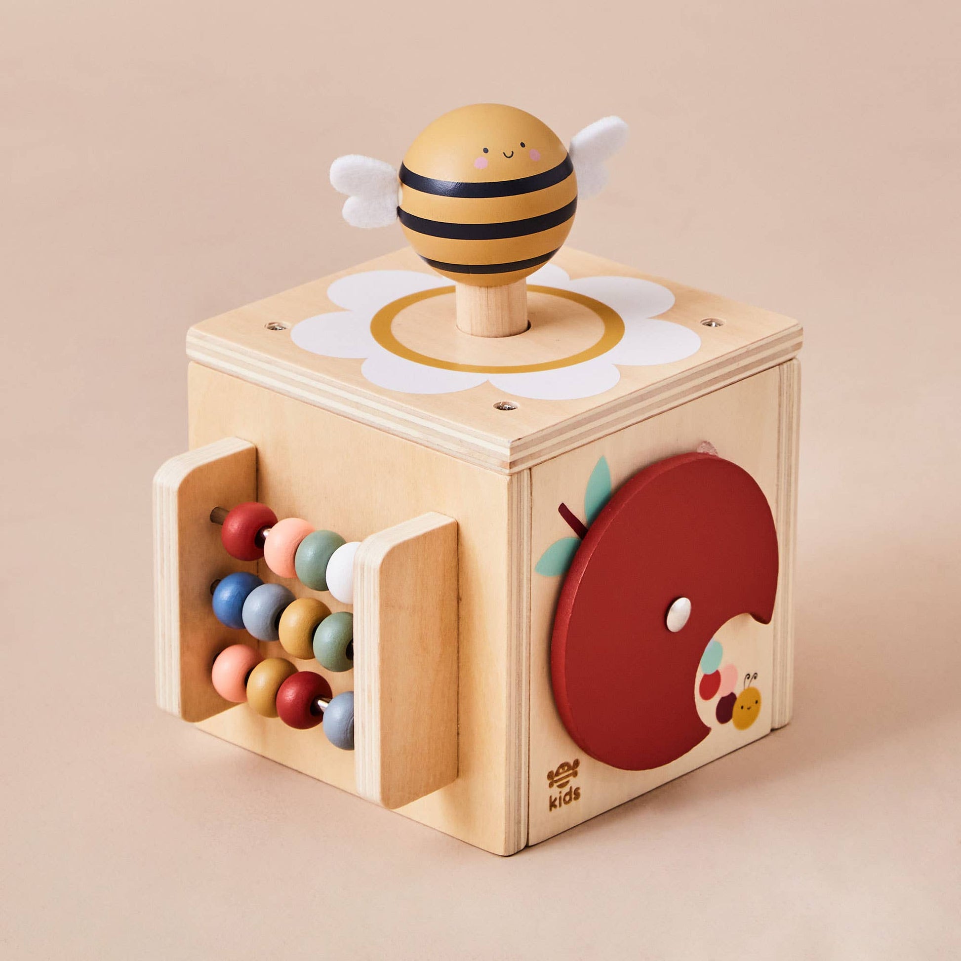 Just Bee Kids Wooden Mini Activity Cube - Rose and Friends