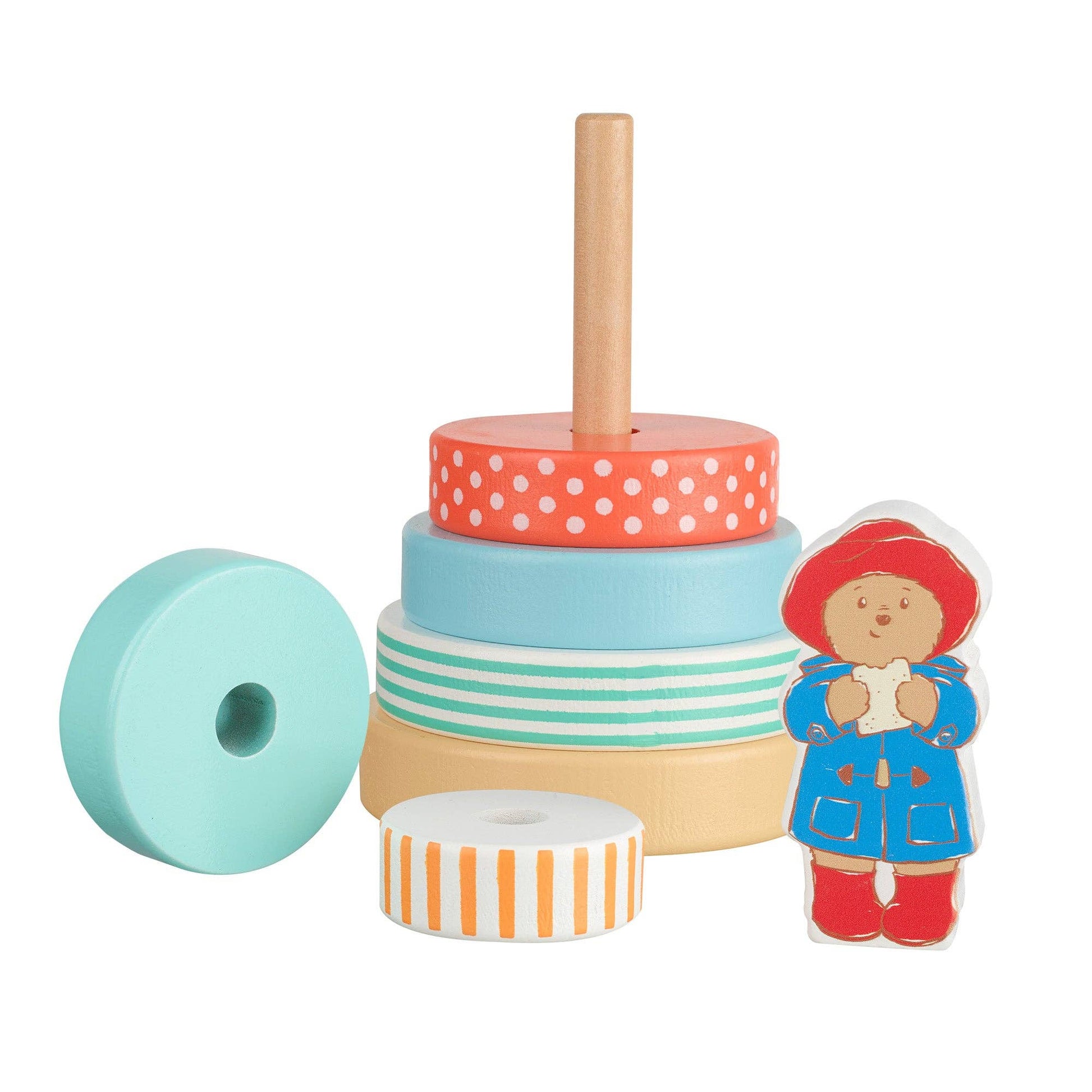 Paddington™ Wooden Stacking Ring - Rose and Friends