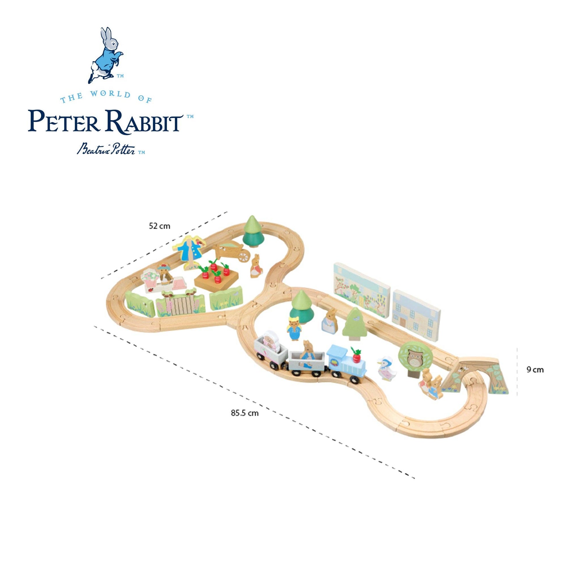 Peter Rabbit™ Wooden Train Track - Rose and Friends