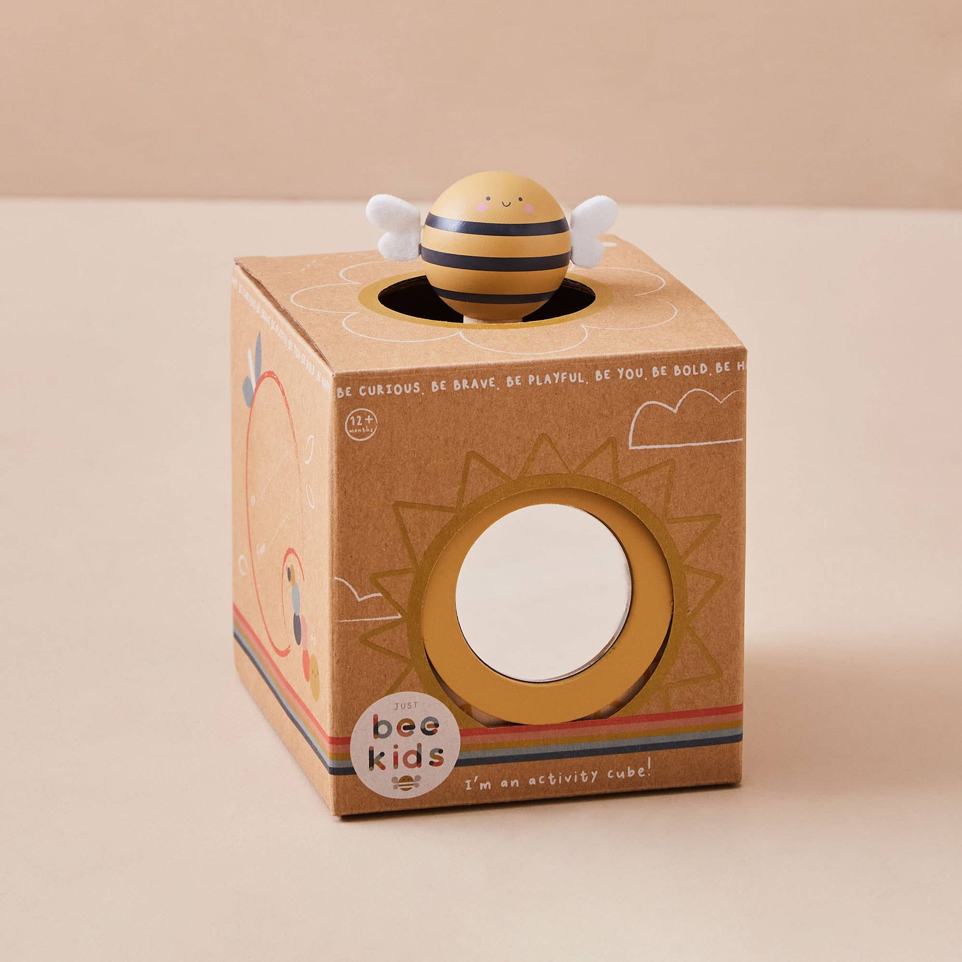 Just Bee Kids Wooden Mini Activity Cube - Rose and Friends
