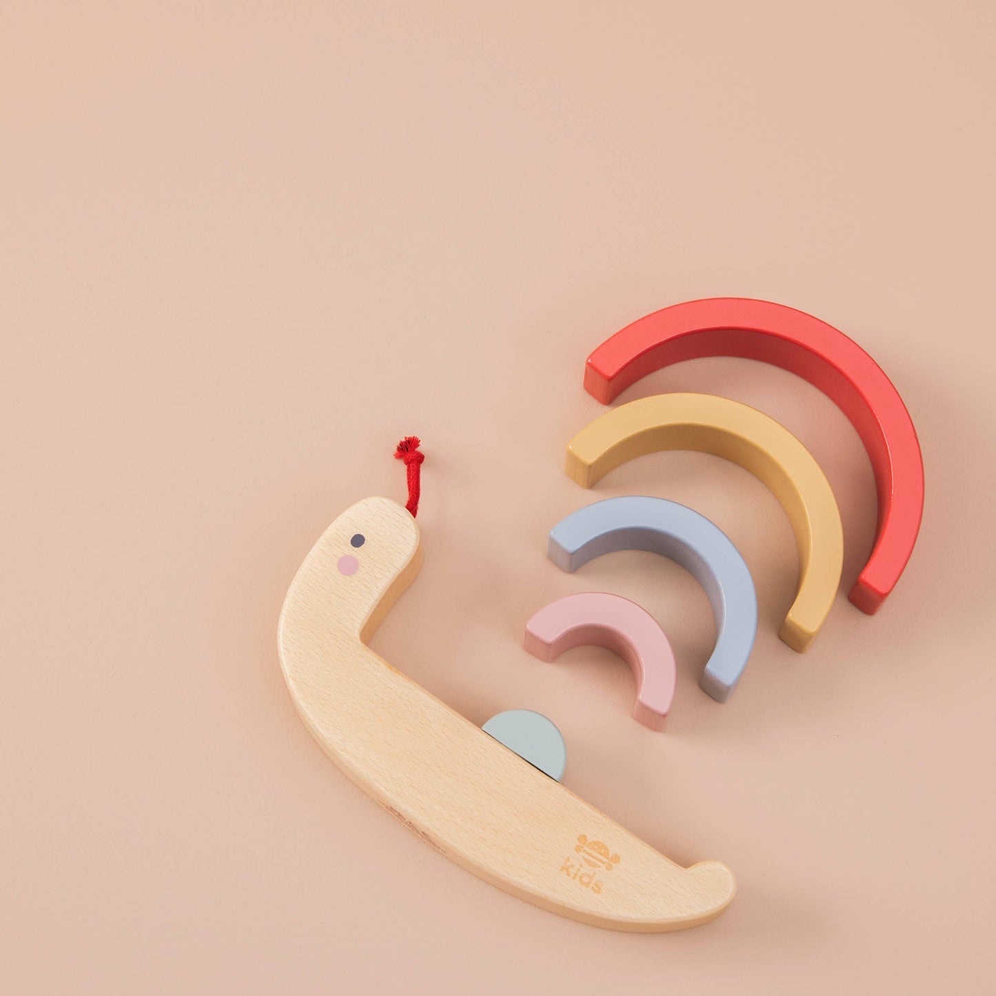 Just Bee Kids Wooden Snail Stacker Toy (FSC) - Rose and Friends