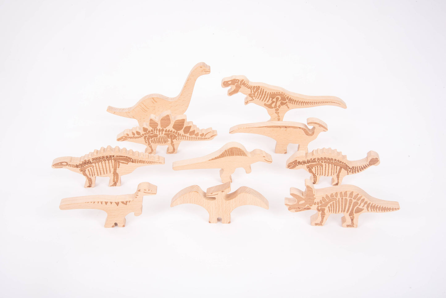 Dinosaur Wooden Blocks - Building Blocks - Wooden Toys - Rose and Friends