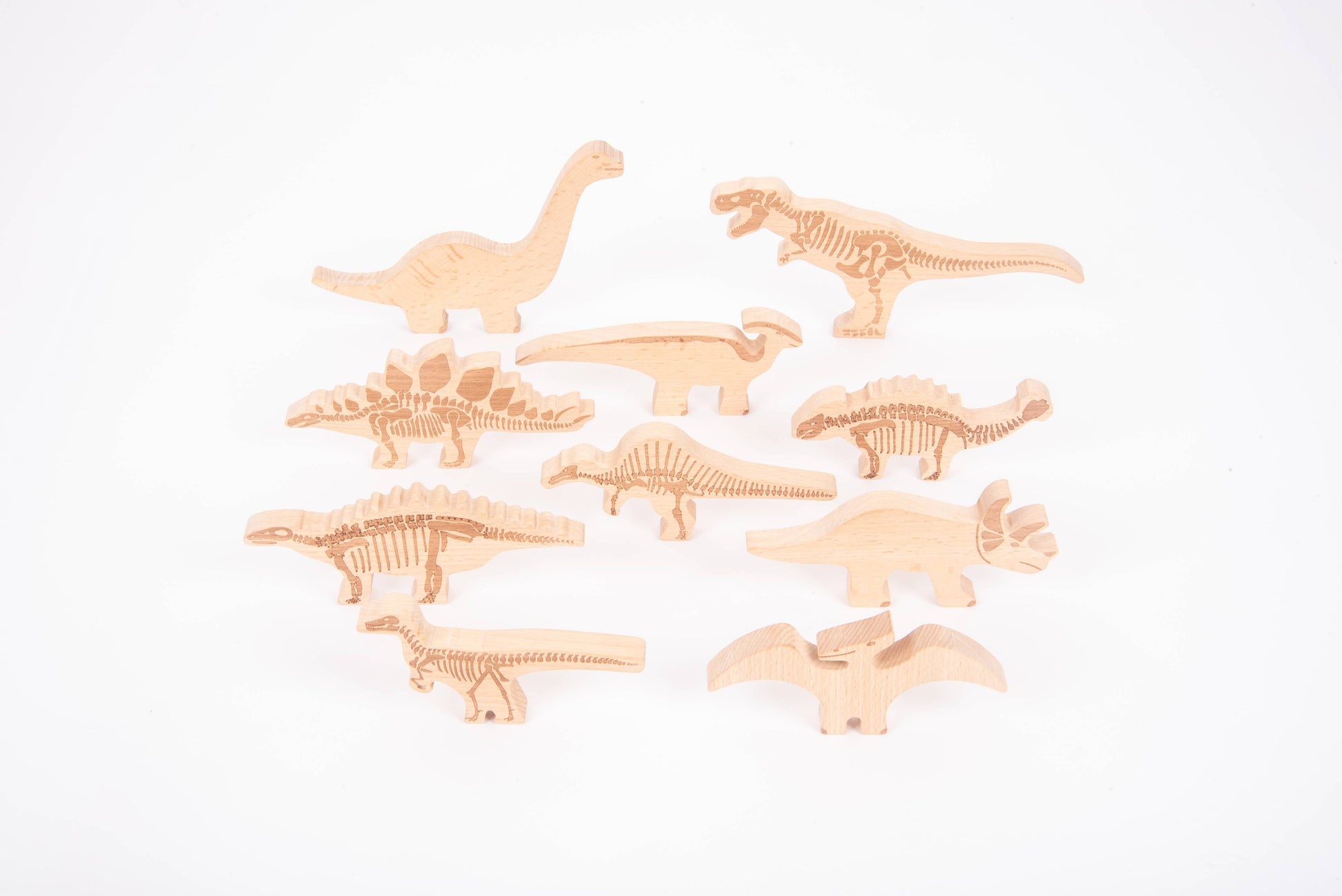 Dinosaur Wooden Blocks - Building Blocks - Wooden Toys - Rose and Friends