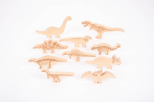 Dinosaur Wooden Blocks - Building Blocks - Wooden Toys - Rose and Friends