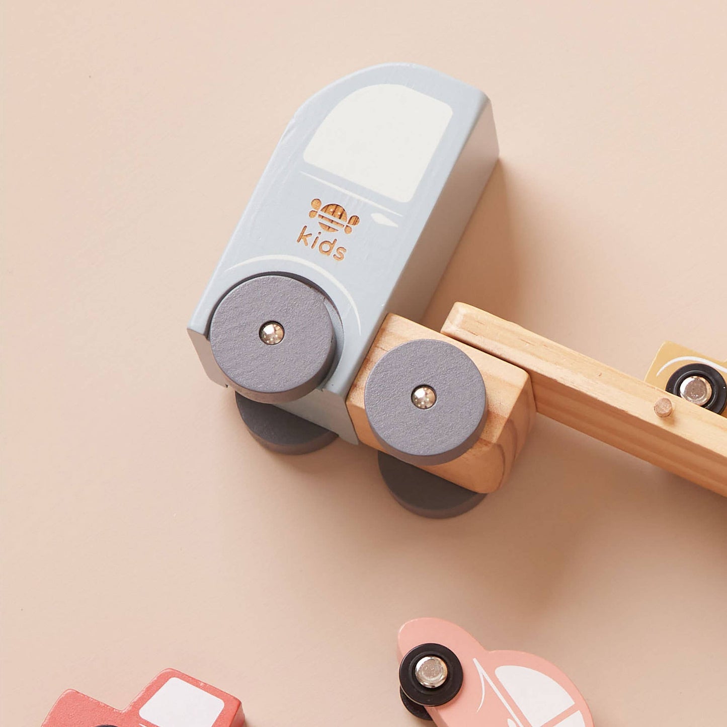 Just Bee Kids Wooden Transporter Lorry - Rose and Friends