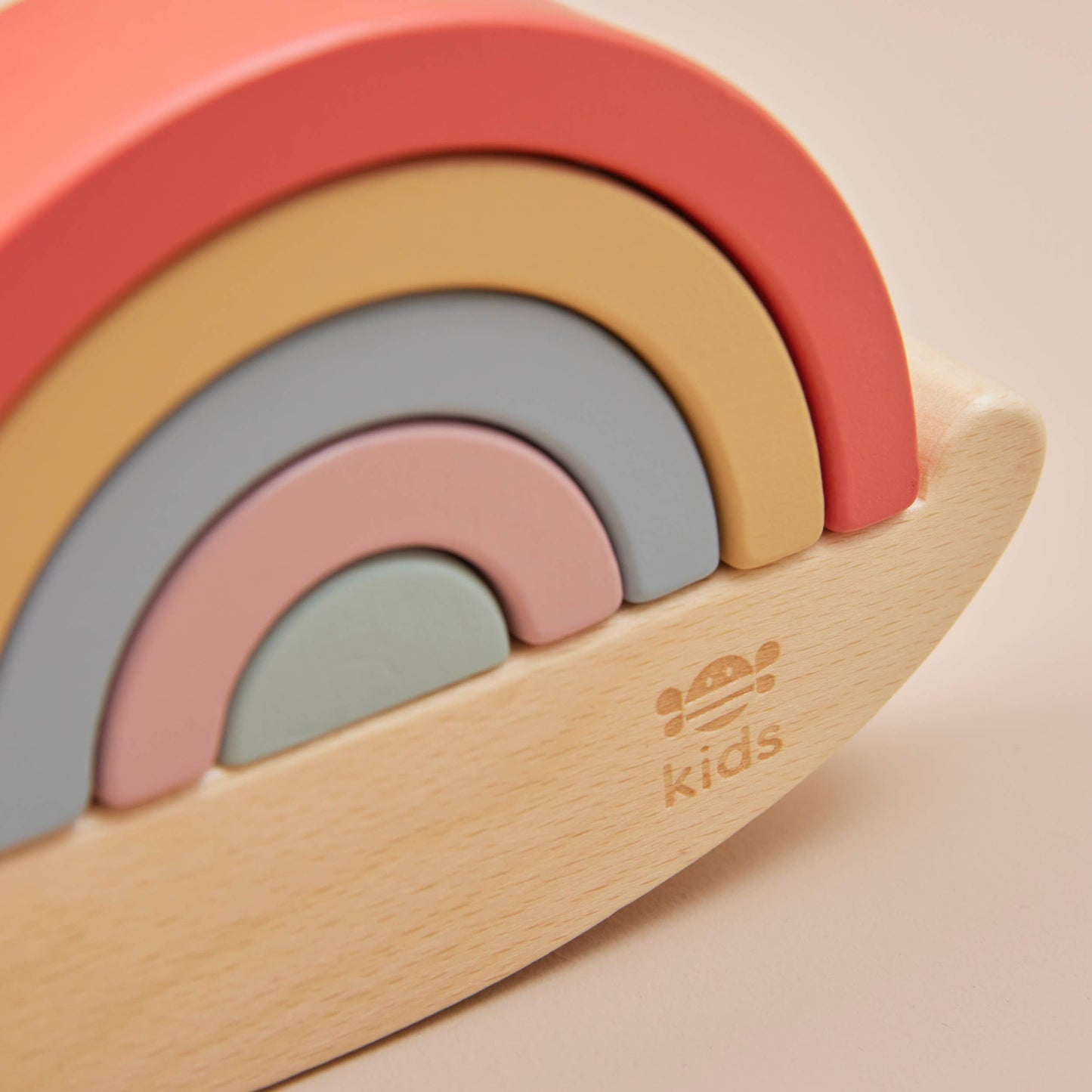 Just Bee Kids Wooden Snail Stacker Toy (FSC) - Rose and Friends