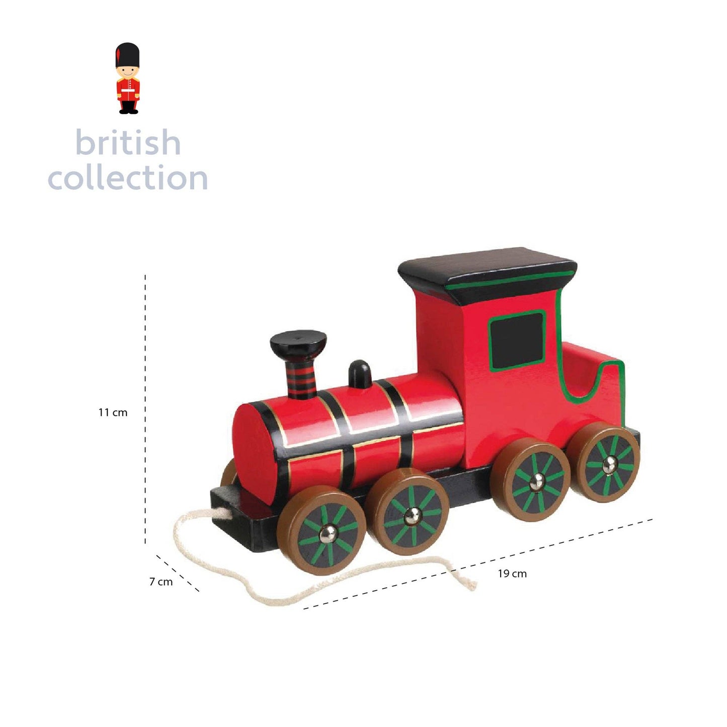 Steam Train Wooden Pull Along - Rose and Friends