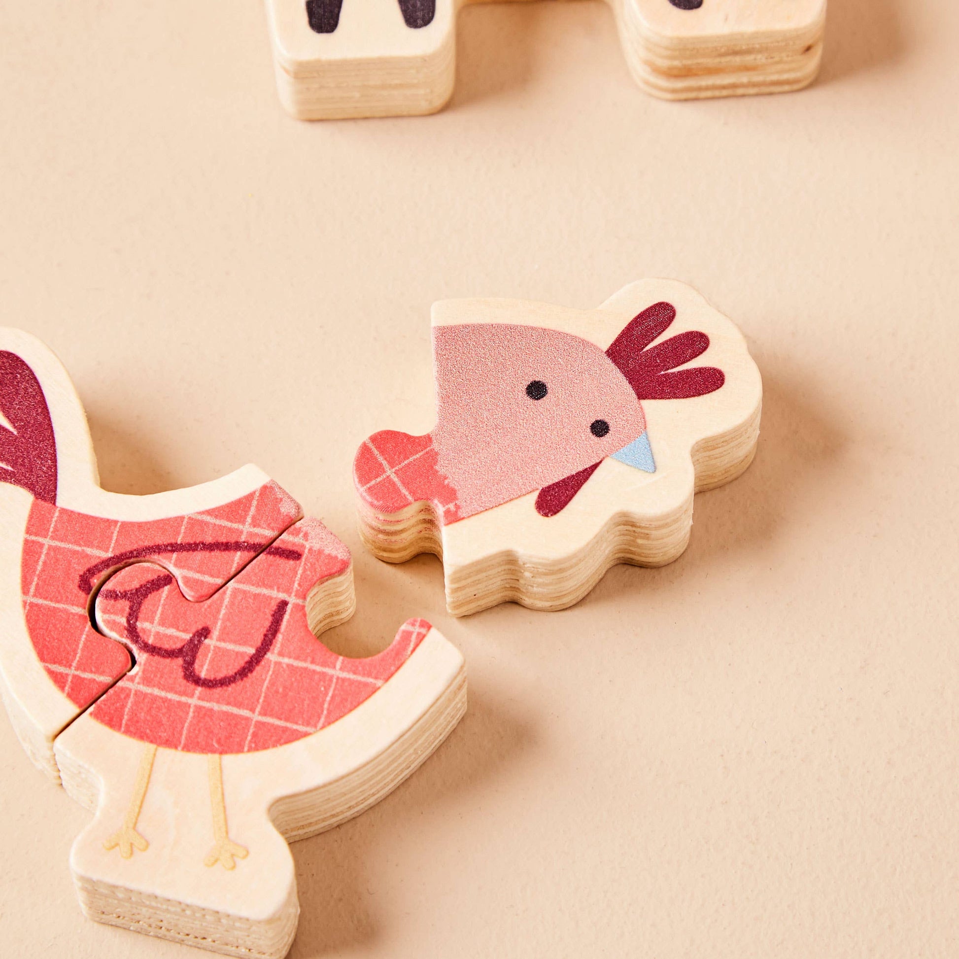 Just Bee Kids Set of Farm Animal Puzzles FSC - Rose and Friends